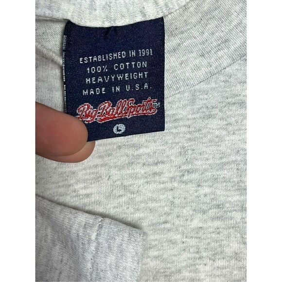 Vintage 90s Big Ball Sports Baseball Shark Tee - Picture 6 of 8